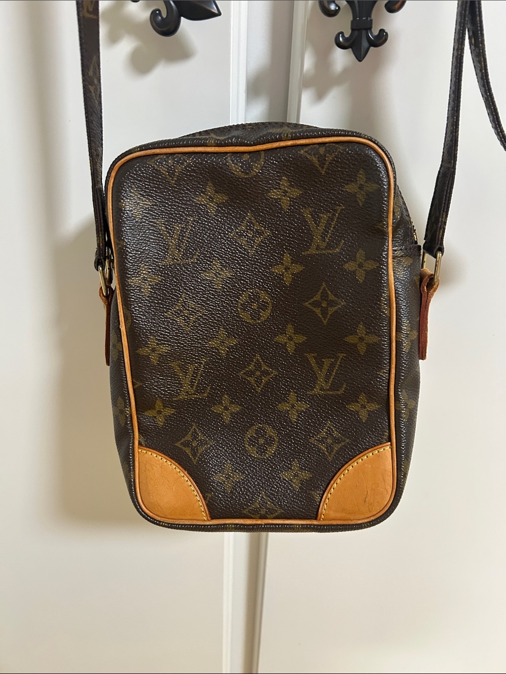 Louis Vuitton Monogram Crossbody Bag in Brown and Tan - Picture 2 of 13